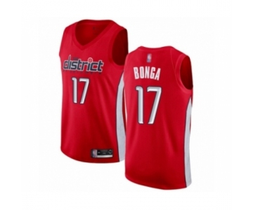 Men's Washington Wizards #17 Isaac Bonga Red Swingman Jersey - Earned Edition