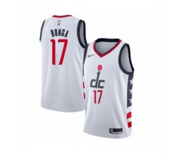 Men's Washington Wizards #17 Isaac Bonga Swingman White Basketball Jersey 2019-20 City Edition