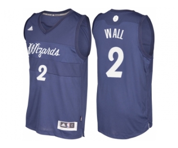 Men's Washington Wizards #2 John Wall Blue 2016 Christmas Day NBA Swingman Jersey