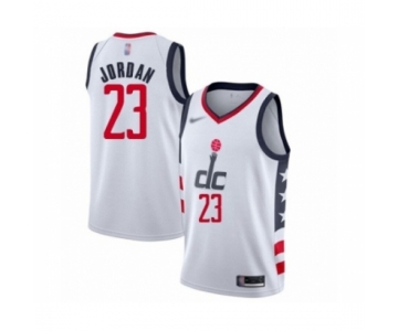 Men's Washington Wizards #23 Michael Jordan Swingman White Basketball Jersey 2019-20  City Edition