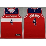 Men's Washington Wizards #4 AJ Dybantsa Red 2026 Draft Icon Edition Stitched Jersey