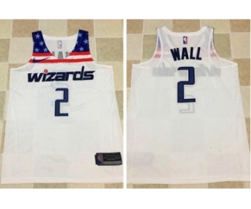 Nike Washington Wizards #2 John Wall White Stitched NBA Jersey