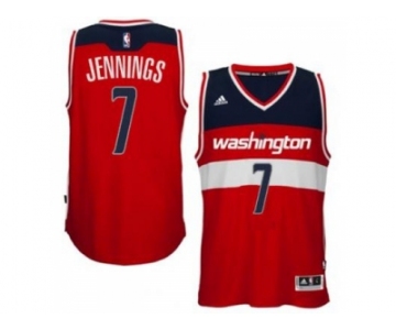 adidas Washington Wizards #7 Brandon Jennings Red Swingman Road Jersey