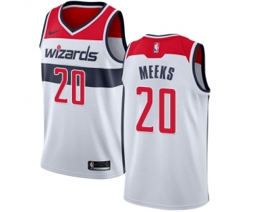 Women's Nike Washington Wizards #20 Jodie Meeks Swingman White Home NBA Jersey - Association Edition