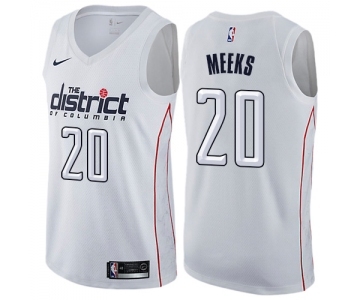 Women's Nike Washington Wizards #20 Jodie Meeks Swingman White NBA Jersey - City Edition