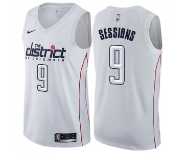 Women's Nike Washington Wizards #9 Ramon Sessions Swingman White NBA Jersey - City Edition