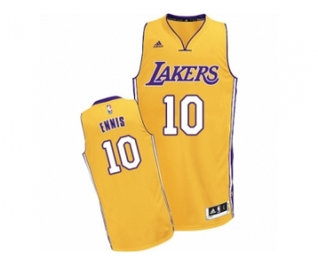 Men Adidas Los Angeles Lakers #10 Tyler Ennis Swingman Gold Home NBA Jersey