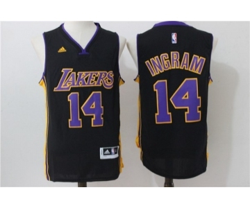 Men Los Angeles Lakers #14 Brandon Ingram Black Stitched NBA Jersey