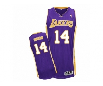 Men's Adidas Los Angeles Lakers #14 Brandon Ingram Authentic Purple Road NBA Jersey