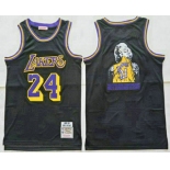Men's Los Angeles Lakers #24 Kobe Bryant Black Marilyn Monroe Swingman Jersey