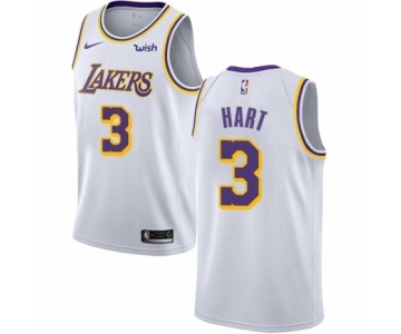 Men's Nike Los Angeles Lakers #3 Josh Hart Swingman White NBA Jersey - Association Edition