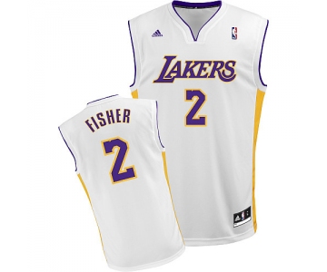 nba los angeles Lakers #2 fisher white[2011 revolution 30]