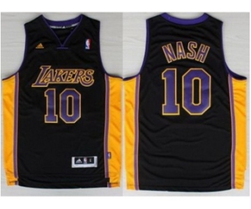 nba los angeles lakers #10 steve nash black [revolution 30 swingman purple number 2013 new style]