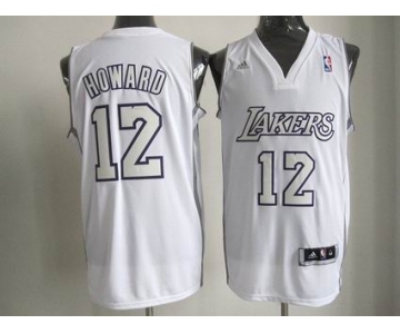 nba los angeles lakers #12 howard white[fullwhite]