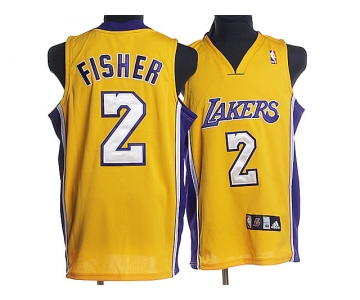 nba los angeles lakers #2 flsher yellow