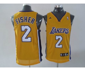 nba los angeles lakers #2 flsher yellow(fans edition)