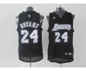 nba los angeles lakers #24 bryant black(white number)fans edition