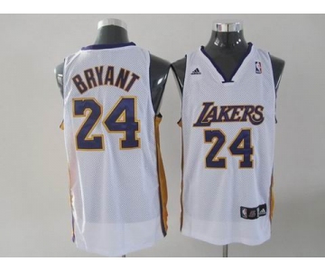 nba los angeles lakers #24 bryant white(fans edition)