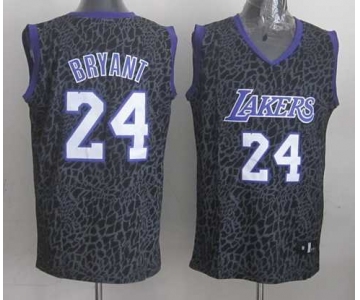 nba los angeles lakers #24 kobe bryant black eopard print[2014 new]
