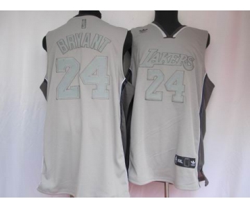 nba los angeles lakers #24 kobe bryant grey(grey number)