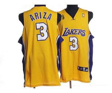 nba los angeles lakers #3 ariza yellow