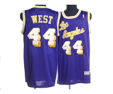 nba los angeles lakers #44 west m&n purple