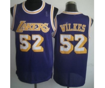 nba los angeles lakers #52 wilkes purple[m&n]