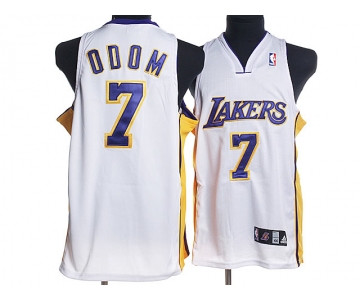 nba los angeles lakers #7 odom white
