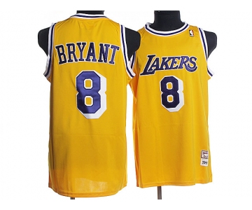 nba los angeles lakers #8 bryant m&n yellow