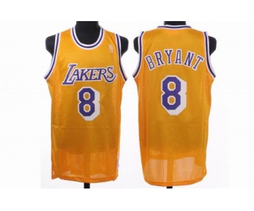 nba los angeles lakers #8 bryant yellow(fans edition)