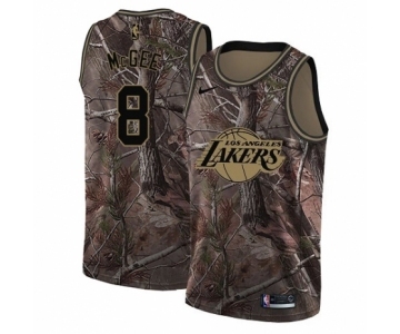Women's Nike Los Angeles Lakers #1 JaVale McGee Swingman Camo Realtree Collection NBA Jersey