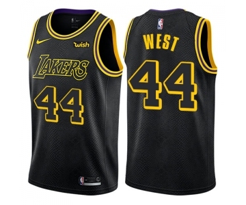 Women's Nike Los Angeles Lakers #44 Jerry West Swingman Black NBA Jersey - City Edition