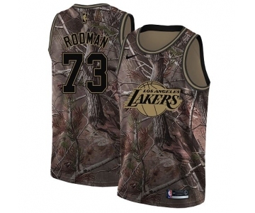 Women's Nike Los Angeles Lakers #73 Dennis Rodman Swingman Camo Realtree Collection NBA Jersey