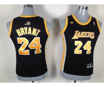 women nba jerseys los angeles lakers #24 bryant black[yellow number]
