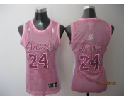 women nba los angeles lakers #24 bryant pink