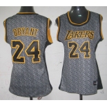 women nba los angeles lakers #24 kobe bryant grey[static fashion swingman]