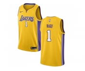 Youth Nike Los Angeles Lakers #1 JaVale McGee Gold NBA Swingman Icon Edition Jersey