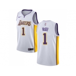 Youth Nike Los Angeles Lakers #1 JaVale McGee White NBA Swingman Association Edition Jersey