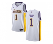 Youth Nike Los Angeles Lakers #1 JaVale McGee White NBA Swingman Association Edition Jersey