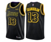 Youth Nike Los Angeles Lakers #13 Wilt Chamberlain Swingman Black NBA Jersey - City Edition