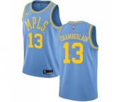 Youth Nike Los Angeles Lakers #13 Wilt Chamberlain Swingman Blue Hardwood Classics NBA Jersey