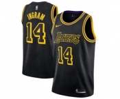 Youth Nike Los Angeles Lakers #14 Brandon Ingram Swingman Black NBA Jersey - City Edition