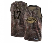 Youth Nike Los Angeles Lakers #17 Isaac Bonga Swingman Camo Realtree Collection NBA Jersey
