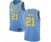 Youth Nike Los Angeles Lakers #21 Michael Cooper Swingman Blue Hardwood Classics NBA Jersey
