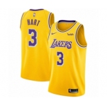 Youth Nike Los Angeles Lakers #3 Josh Hart Swingman Gold NBA Jersey - Icon Edition