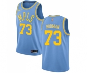 Youth Nike Los Angeles Lakers #73 Dennis Rodman Swingman Blue Hardwood Classics NBA Jersey