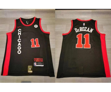 Bulls #11 Demar Derozan Black Nike 2023-24 City Edition Swingman Jersey