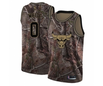 Men's Chicago Bulls #0 Coby White Swingman Camo Realtree Collection Basketball Jersey