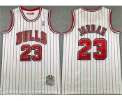 Men's Chicago Bulls #23 Michael Jordan White Stitched Basketball Jersey