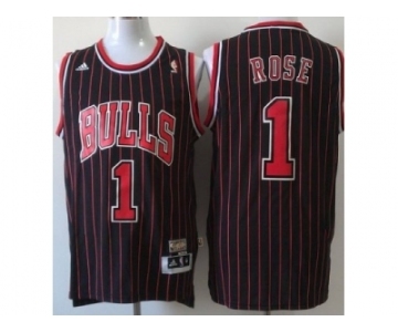 nba chicago bulls #1 rose black[strip revolution 30 swingman]